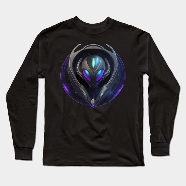 alien robot Long Sleeve T-Shirt by AOAOCreation